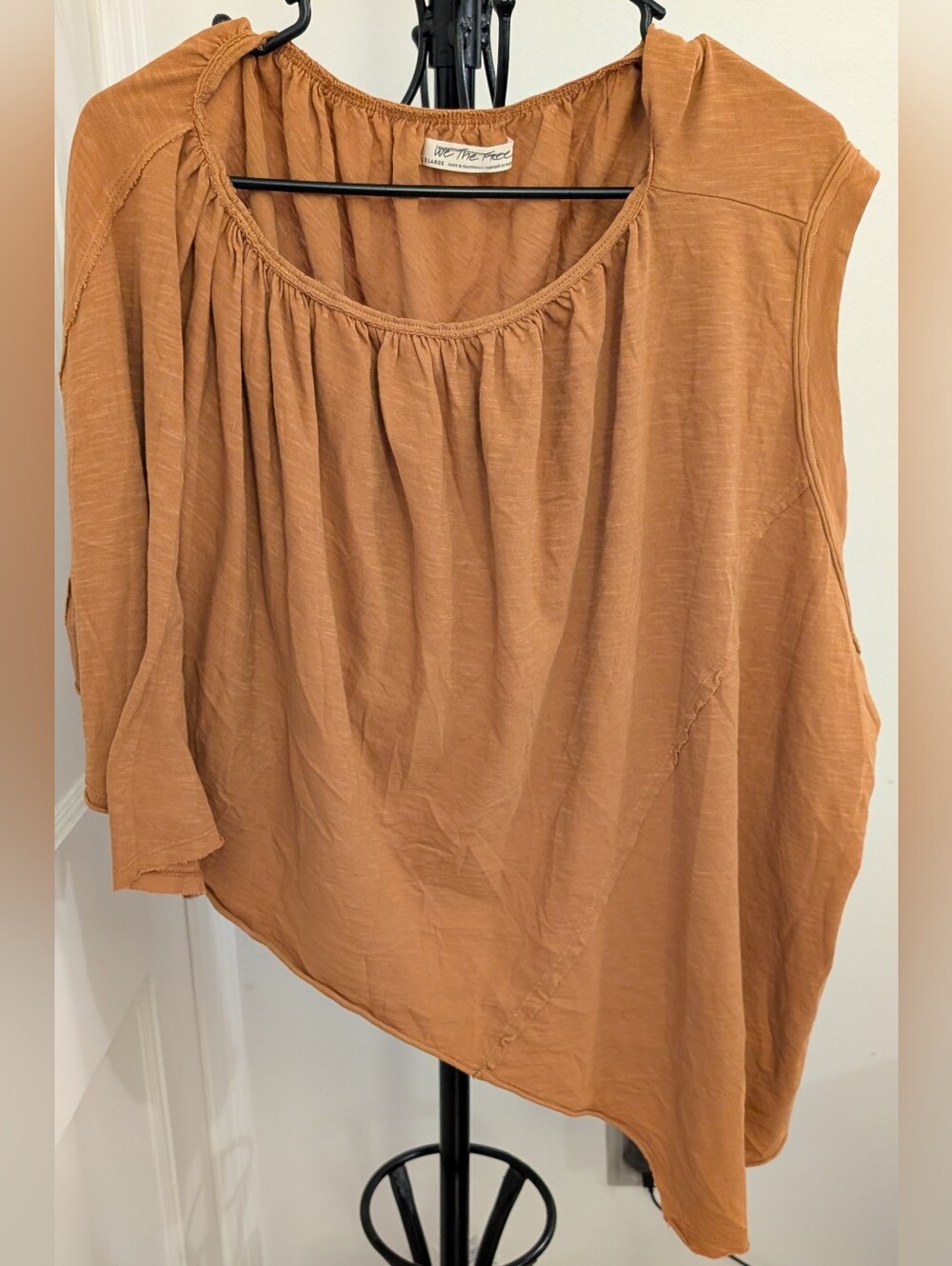 Free People Rust Scoop-Neck Tunic Size XL
